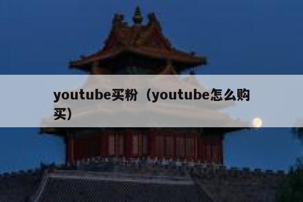 youtube买粉（youtube怎么购买） 第1张