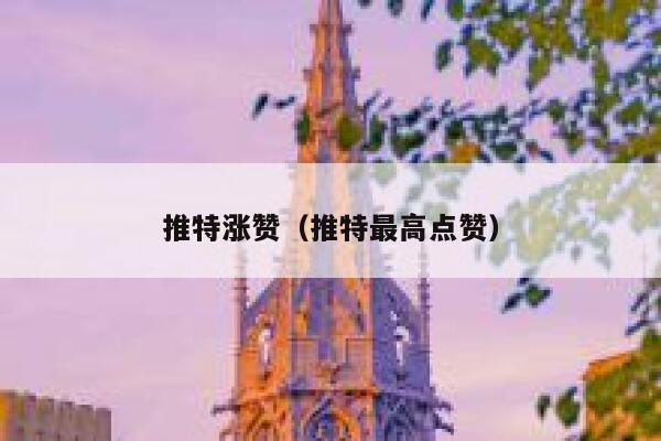 推特涨赞（推特最高点赞） 第1张