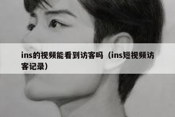 ins的视频能看到访客吗（ins短视频访客记录） 第1张