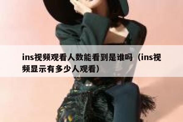 ins视频观看人数能看到是谁吗（ins视频显示有多少人观看） 第1张
