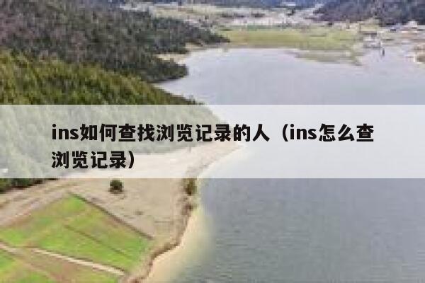 ins如何查找浏览记录的人（ins怎么查浏览记录） 第1张