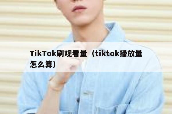 TikTok刷观看量（tiktok播放量怎么算） 第1张