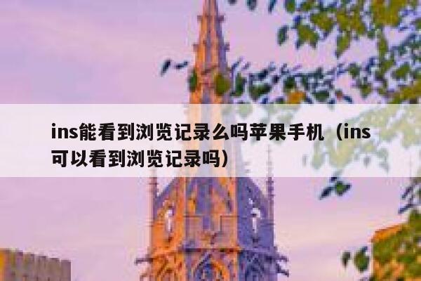 ins能看到浏览记录么吗苹果手机（ins可以看到浏览记录吗） 第1张