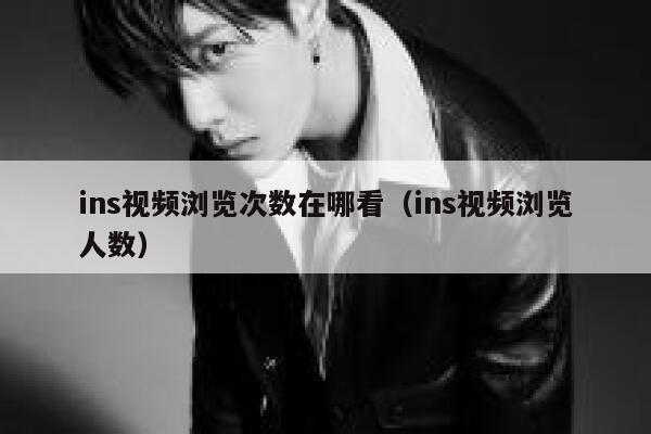 ins视频浏览次数在哪看（ins视频浏览人数） 第1张
