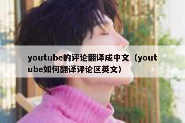 youtube的评论翻译成中文（youtube如何翻译评论区英文） 第1张