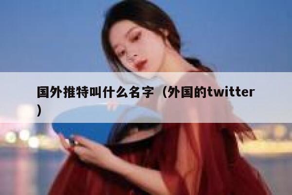 国外推特叫什么名字（外国的twitter） 第1张