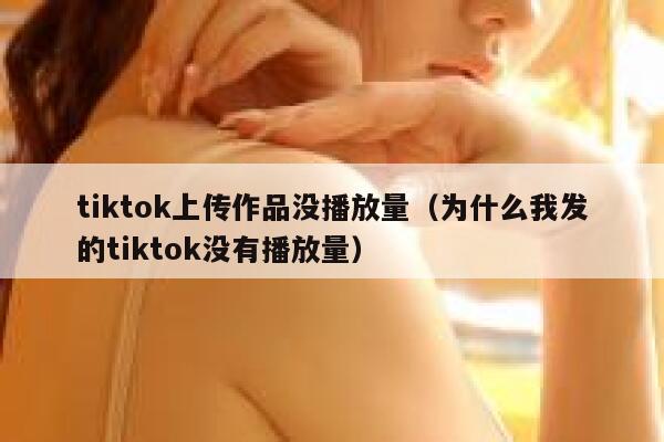 tiktok上传作品没播放量（为什么我发的tiktok没有播放量） 第1张