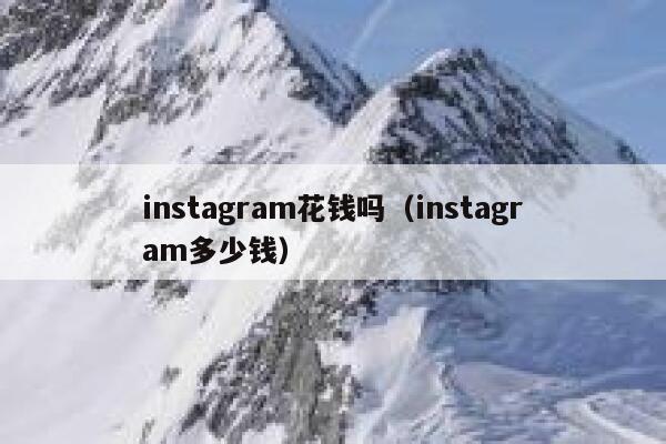 instagram花钱吗（instagram多少钱） 第1张