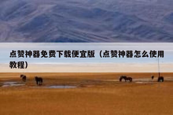 点赞神器免费下载便宜版（点赞神器怎么使用教程） 第1张