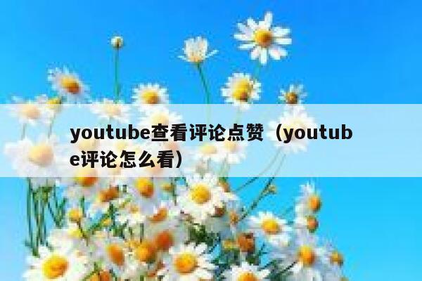 youtube查看评论点赞（youtube评论怎么看） 第1张