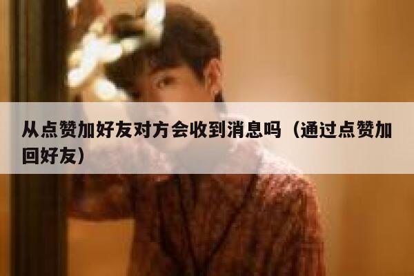 从点赞加好友对方会收到消息吗（通过点赞加回好友） 第1张