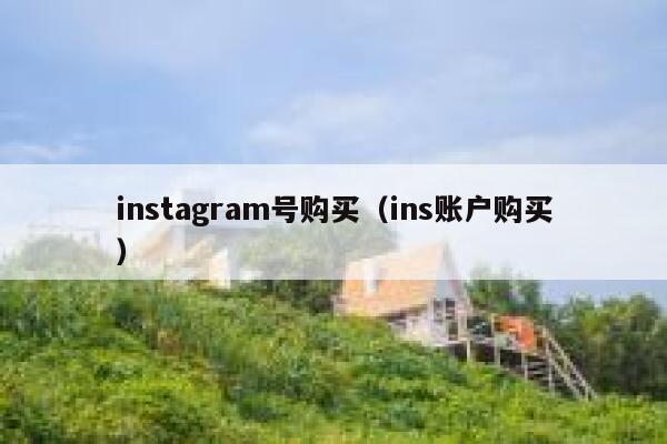 instagram号购买（ins账户购买） 第1张