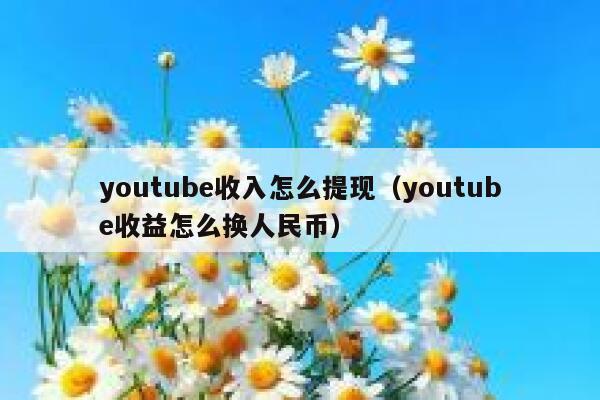 youtube收入怎么提现（youtube收益怎么换人民币） 第1张