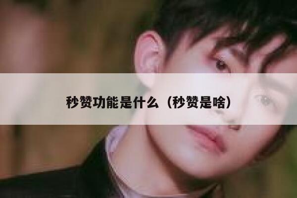 秒赞功能是什么（秒赞是啥） 第1张