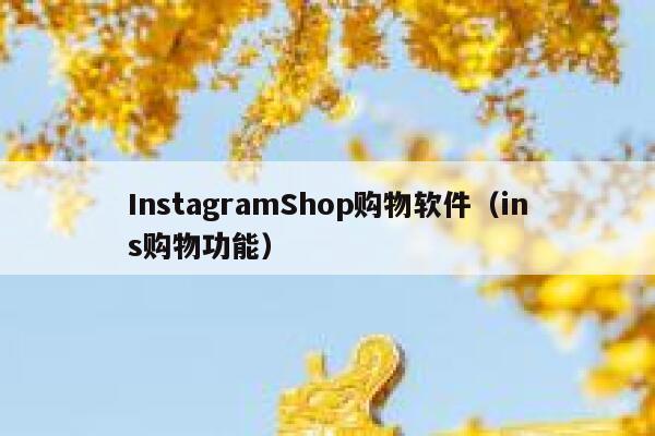 InstagramShop购物软件（ins购物功能） 第1张
