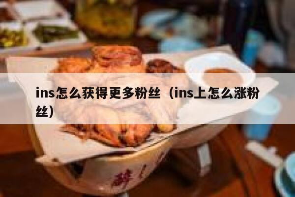 ins怎么获得更多粉丝（ins上怎么涨粉丝） 第1张