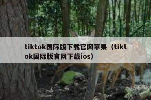 tiktok国际版下载官网苹果（tiktok国际版官网下载ios） 第1张