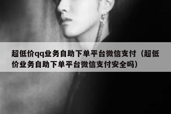 超低价qq业务自助下单平台微信支付（超低价业务自助下单平台微信支付安全吗） 第1张