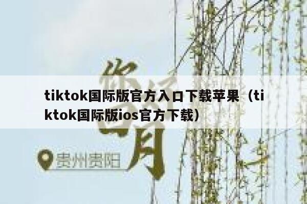 tiktok国际版官方入口下载苹果（tiktok国际版ios官方下载） 第1张