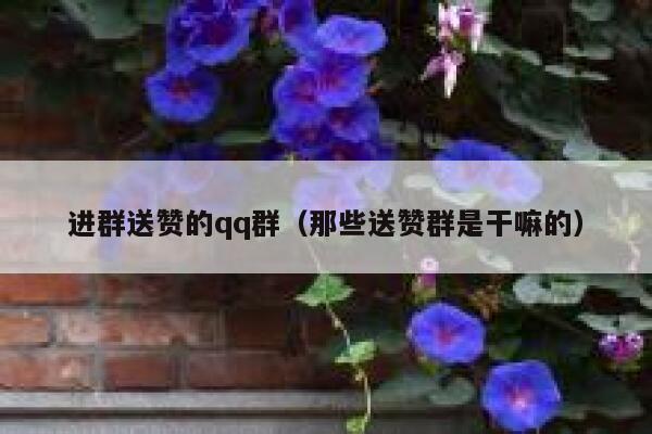 进群送赞的qq群（那些送赞群是干嘛的） 第1张