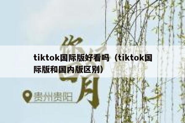 tiktok国际版好看吗（tiktok国际版和国内版区别） 第1张