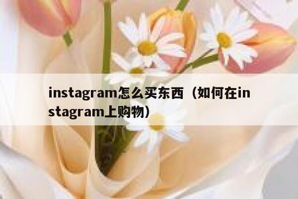 instagram怎么买东西（如何在instagram上购物） 第1张