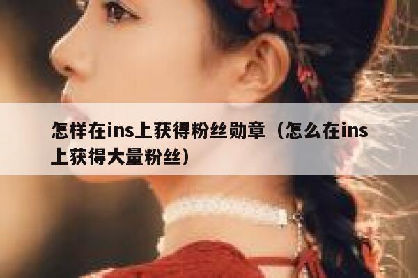 怎样在ins上获得粉丝勋章(怎么在ins上获得大量粉丝) 第1张 怎样在ins上获得粉丝勋章(怎么在ins上获得大量粉丝) 第1张