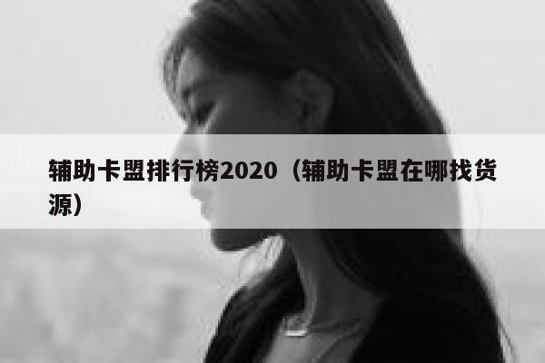 辅助卡盟排行榜2020（辅助卡盟在哪找货源） 第1张