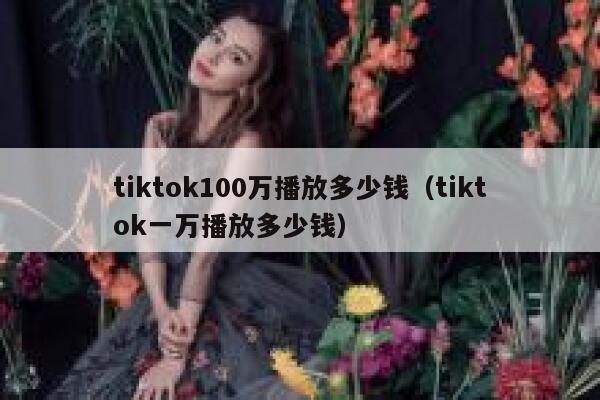 tiktok100万播放多少钱(tiktok一万播放多少钱) 第1张 tiktok100万播放多少钱(tiktok一万播放多少钱) 第1张