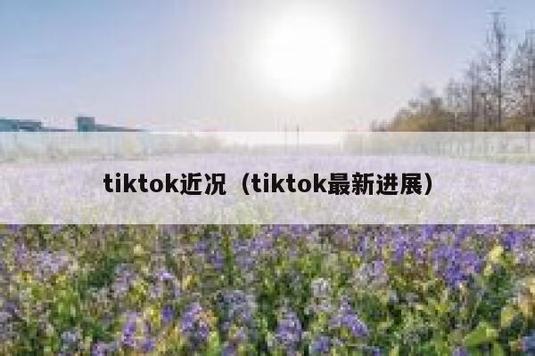 tiktok近况（tiktok最新进展） 第1张