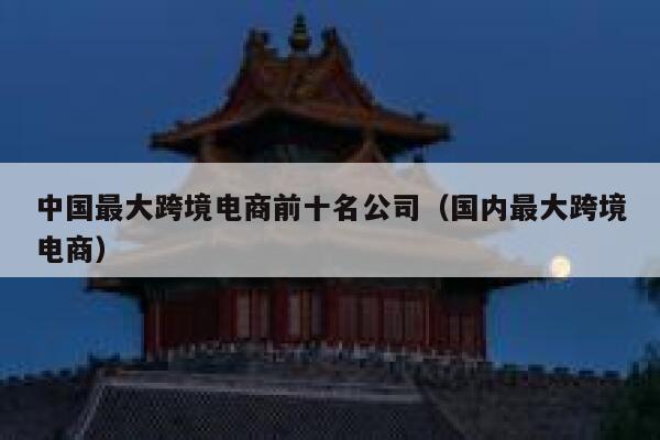中国最大跨境电商前十名公司（国内最大跨境电商） 第1张