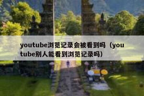 youtube浏览记录会被看到吗（youtube别人能看到浏览记录吗） 第1张