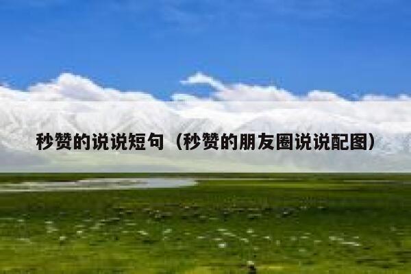 秒赞的说说短句（秒赞的朋友圈说说配图） 第1张
