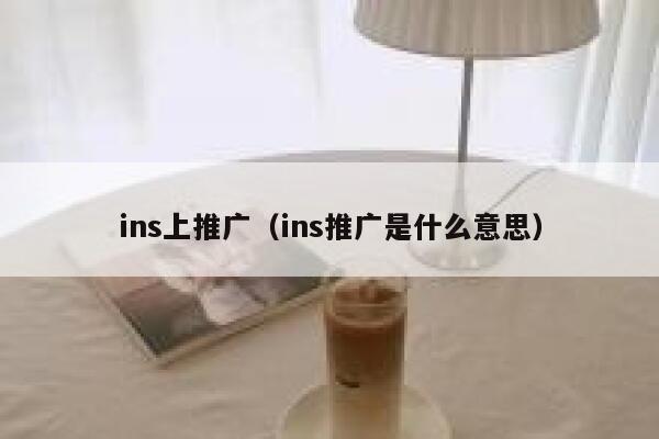 ins上推广（ins推广是什么意思） 第1张