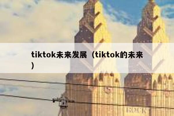 tiktok未来发展（tiktok的未来） 第1张