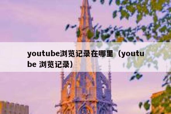 youtube浏览记录在哪里（youtube 浏览记录） 第1张