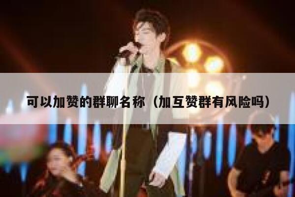 可以加赞的群聊名称（加互赞群有风险吗） 第1张