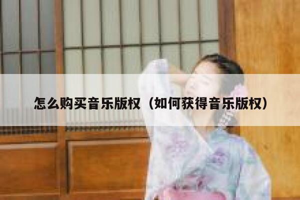怎么购买音乐版权（如何获得音乐版权） 第1张