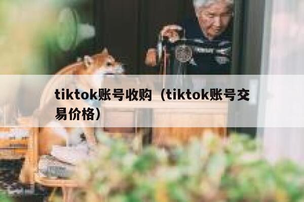 tiktok账号收购（tiktok账号交易价格） 第1张
