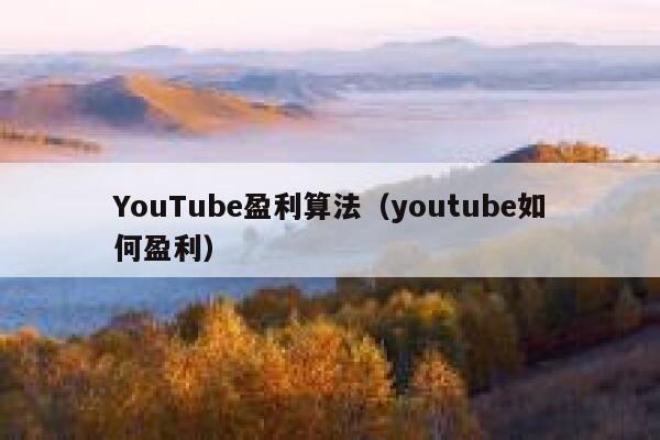 YouTube盈利算法(youtube如何盈利) 第1张 YouTube盈利算法(youtube如何盈利) 第1张