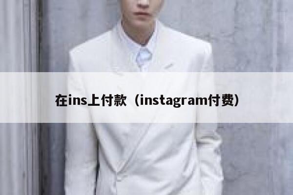 在ins上付款（instagram付费） 第1张