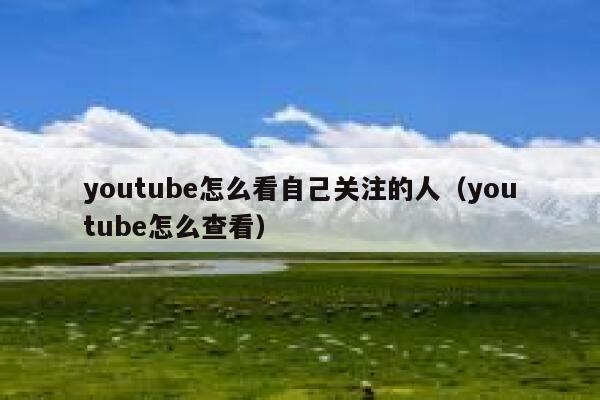 youtube怎么看自己关注的人（youtube怎么查看） 第1张