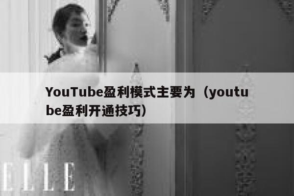 YouTube盈利模式主要为（youtube盈利开通技巧） 第1张