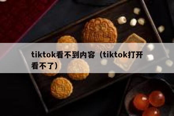 tiktok看不到内容（tiktok打开看不了） 第1张