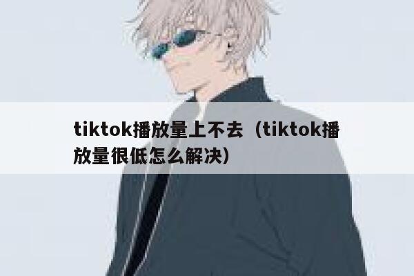 tiktok播放量上不去（tiktok播放量很低怎么解决） 第1张