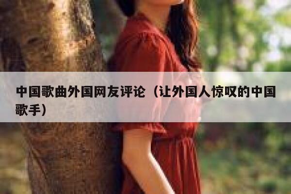 中国歌曲外国网友评论（让外国人惊叹的中国歌手） 第1张