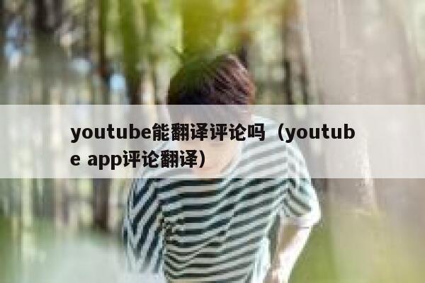 youtube能翻译评论吗（youtube app评论翻译） 第1张