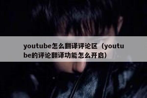 youtube怎么翻译评论区（youtube的评论翻译功能怎么开启） 第1张