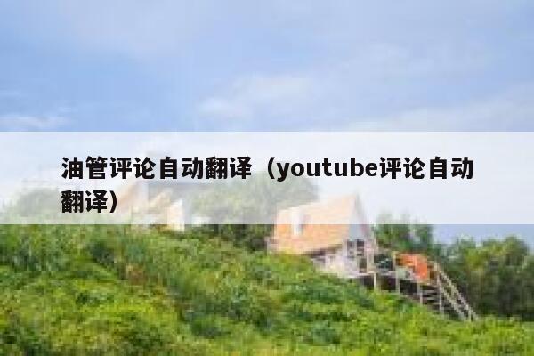 油管评论自动翻译（youtube评论自动翻译） 第1张