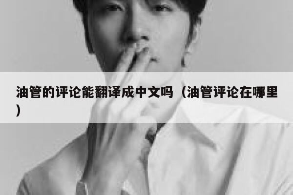 油管的评论能翻译成中文吗（油管评论在哪里） 第1张